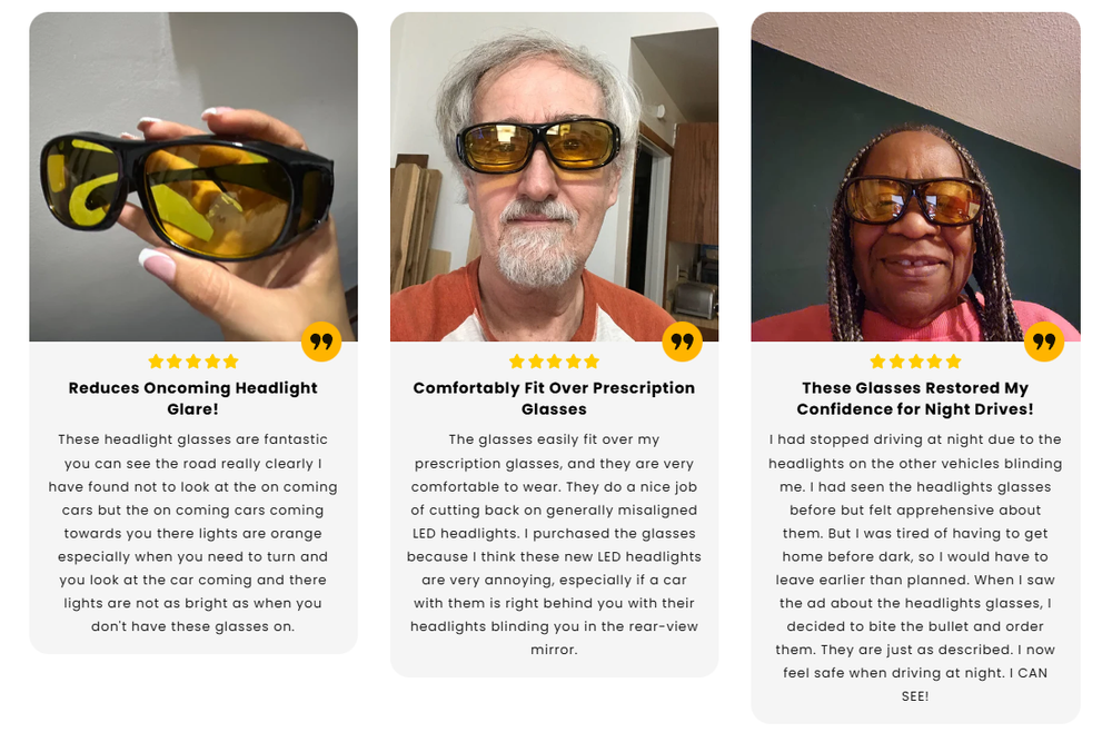 Headlight Glasses™ with GlareCut Technology